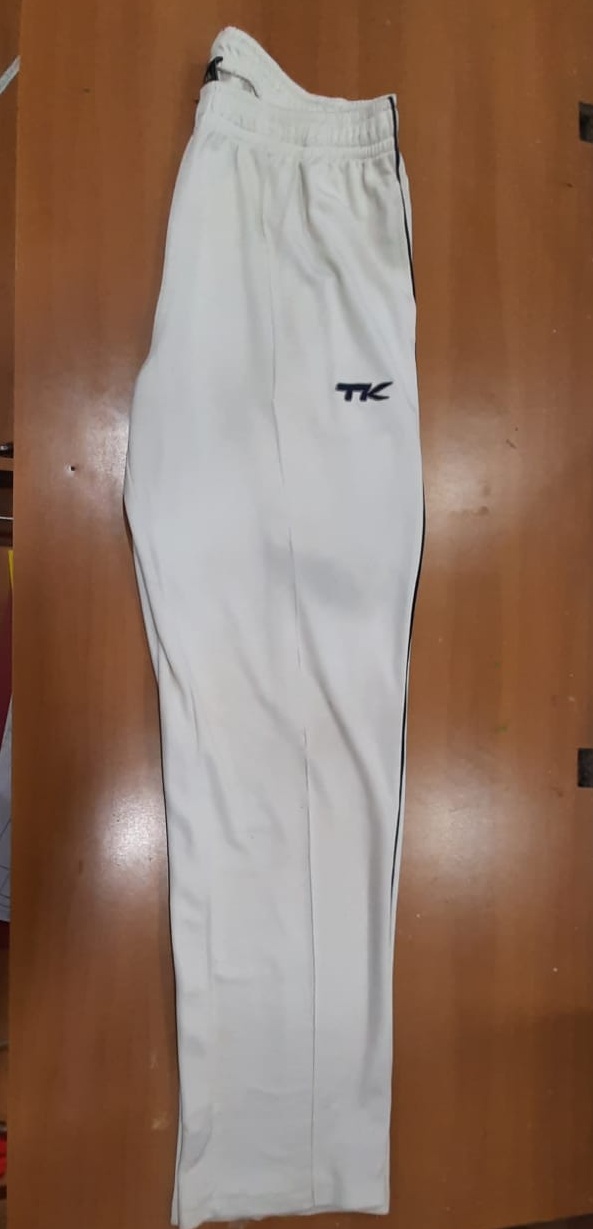 Super Poly Casual Mens White Sport Wear Cricket Pant